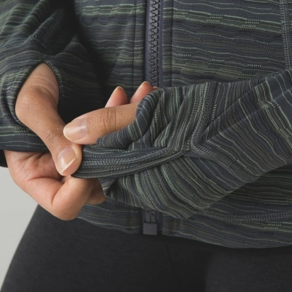 Lululemon Define Jacket Space Dye Dark Slate Fatigue Green Size 4